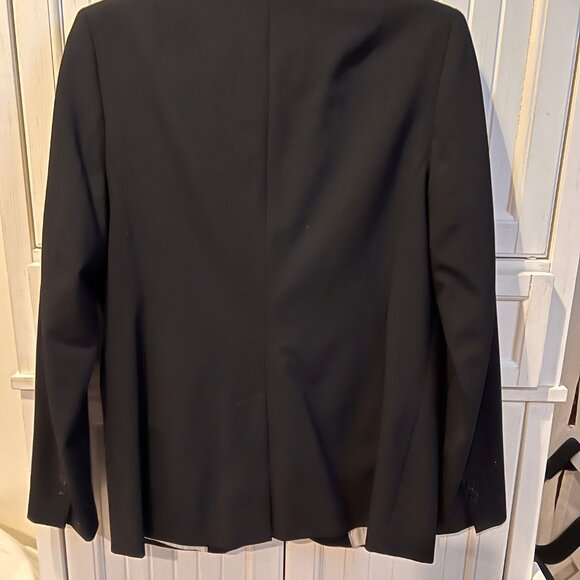 Banana Republic Black Wool Suit Blazer with Pinstripe Lining - Picture 2 of 8